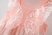 Load image into Gallery viewer, Baby Girls Butterfly Wings Embroidered Dresses Wholesale 220330698
