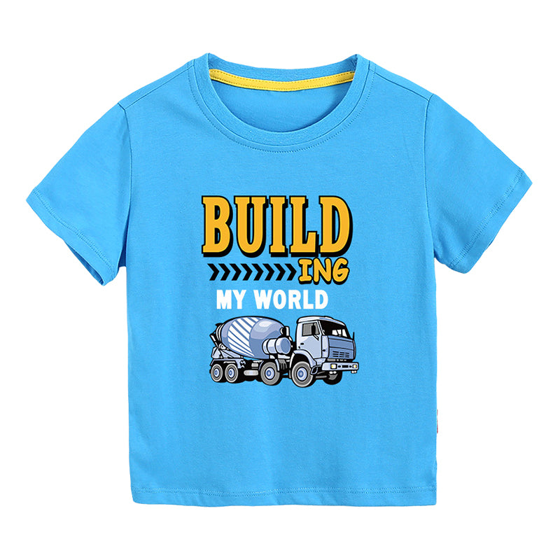 Baby Kid Boys Letters Car Cartoon Print T-Shirts Wholesale 099811971