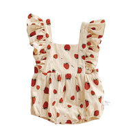 Load image into Gallery viewer, Baby Girls Fruit Print Rompers Wholesale 220330718
