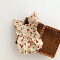 Load image into Gallery viewer, Baby Girls Fruit Print Rompers Wholesale 220330718
