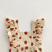 Load image into Gallery viewer, Baby Girls Fruit Print Rompers Wholesale 220330718
