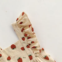 Load image into Gallery viewer, Baby Girls Fruit Print Rompers Wholesale 220330718
