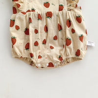 Load image into Gallery viewer, Baby Girls Fruit Print Rompers Wholesale 220330718

