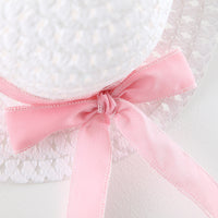 Load image into Gallery viewer, Baby Kid Girls Flower Polka dots Wings Print Dresses And Hats Wholesale 22033090
