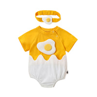 Load image into Gallery viewer, Baby Girls Color-blocking Cartoon Rompers Wholesale 22033095
