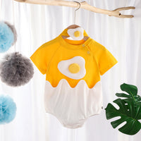 Load image into Gallery viewer, Baby Girls Color-blocking Cartoon Rompers Wholesale 22033095
