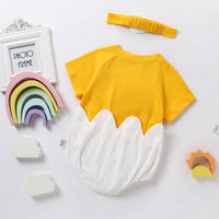 Load image into Gallery viewer, Baby Girls Color-blocking Cartoon Rompers Wholesale 22033095
