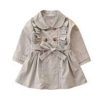 Load image into Gallery viewer, Baby Kid Girls Solid Color Ribbon Coats Wholesale 220402113

