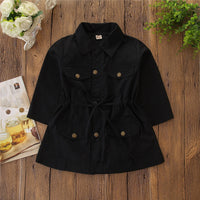 Load image into Gallery viewer, Baby Kid Girls Solid Color Ribbon Coats Wholesale 220402113
