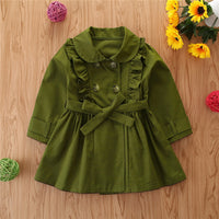 Load image into Gallery viewer, Baby Kid Girls Solid Color Ribbon Coats Wholesale 220402113
