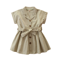 Load image into Gallery viewer, Kid Girls Polka dots Ribbon Print Rompers And Solid Color Dresses Wholesale 220402120
