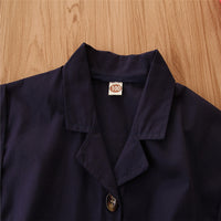 Load image into Gallery viewer, Kid Girls Polka dots Ribbon Print Rompers And Solid Color Dresses Wholesale 220402120
