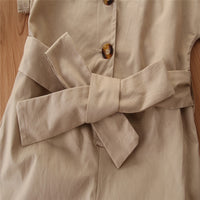 Load image into Gallery viewer, Kid Girls Polka dots Ribbon Print Rompers And Solid Color Dresses Wholesale 220402120
