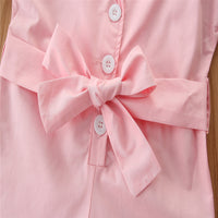 Load image into Gallery viewer, Kid Girls Polka dots Ribbon Print Rompers And Solid Color Dresses Wholesale 220402120
