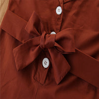 Load image into Gallery viewer, Kid Girls Polka dots Ribbon Print Rompers And Solid Color Dresses Wholesale 220402120
