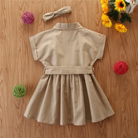 Load image into Gallery viewer, Kid Girls Polka dots Ribbon Print Rompers And Solid Color Dresses Wholesale 220402120
