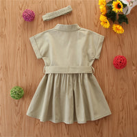 Load image into Gallery viewer, Kid Girls Polka dots Ribbon Print Rompers And Solid Color Dresses Wholesale 220402120
