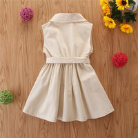Load image into Gallery viewer, Baby Kid Girls Solid Color Ribbon Dresses Wholesale 220402147
