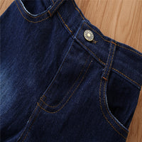 Load image into Gallery viewer, Baby Kid Girls Leopard print Tie Dye Ripped Pants Jeans Wholesale 220402165
