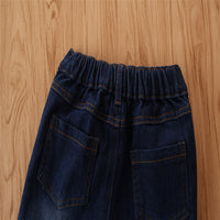 Load image into Gallery viewer, Baby Kid Girls Leopard print Tie Dye Ripped Pants Jeans Wholesale 220402165
