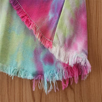 Load image into Gallery viewer, Baby Kid Girls Leopard print Tie Dye Ripped Pants Jeans Wholesale 220402165
