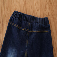 Load image into Gallery viewer, Baby Kid Girls Leopard print Tie Dye Ripped Pants Jeans Wholesale 220402165
