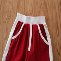 Load image into Gallery viewer, 3 Pieces Set Baby Kid Girls Solid Color Tops And Leopard Camo Love heart Print Tank Tops And Pants Shorts Wholesale 220402168
