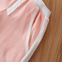 Load image into Gallery viewer, 3 Pieces Set Baby Kid Girls Solid Color Tops And Leopard Camo Love heart Print Tank Tops And Pants Shorts Wholesale 220402168
