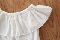 Load image into Gallery viewer, 3 Pieces Set Baby Kid Girls Solid Color Tops And Skirts And Bow Headwear Wholesale 220402174
