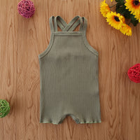 Load image into Gallery viewer, Baby Girls Solid Color Rompers Wholesale 220402179
