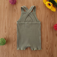 Load image into Gallery viewer, Baby Girls Solid Color Rompers Wholesale 220402179
