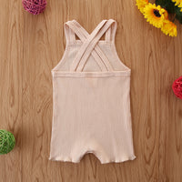 Load image into Gallery viewer, Baby Girls Solid Color Rompers Wholesale 220402179
