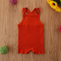 Load image into Gallery viewer, Baby Girls Solid Color Rompers Wholesale 220402179
