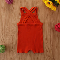 Load image into Gallery viewer, Baby Girls Solid Color Rompers Wholesale 220402179
