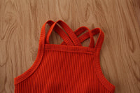 Load image into Gallery viewer, Baby Girls Solid Color Rompers Wholesale 220402179
