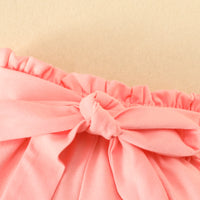 Load image into Gallery viewer, 3 Pieces Set Baby Girls Flower Animals Print Tank Tops Solid Color Shorts And Bow Headwear Wholesale 220402257
