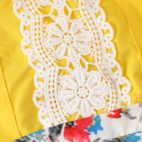 Load image into Gallery viewer, Baby Girls Flower Lace Print Rompers Wholesale 220402264
