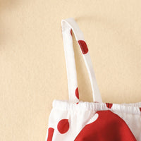 Load image into Gallery viewer, Baby Girls Polka dots Bow Rompers Wholesale 220402266
