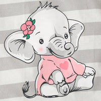 Load image into Gallery viewer, 3 Pieces Set Baby Girls Solid Color Muslin&amp;Ribbed Print Rompers Flower Dresses And Bow Headwear Wholesale 220402280
