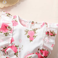 Load image into Gallery viewer, Baby Kid Girls Flower Bow Print Jumpsuits Wholesale 220402281
