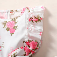 Load image into Gallery viewer, Baby Kid Girls Flower Bow Print Jumpsuits Wholesale 220402281
