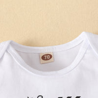 Load image into Gallery viewer, 3 Pieces Set Baby Unisex Letters Print Rompers Pants And Hats Wholesale 220402288
