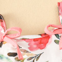 Load image into Gallery viewer, 2 Pieces Set Baby Girls Flower Bow Print Tops And Ribbon Shorts Wholesale 220402306
