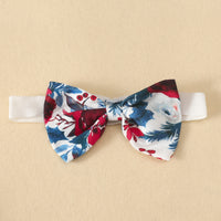 Load image into Gallery viewer, 2 Pieces Set Baby Girls Flower Bow Print Tops And Ribbon Shorts Wholesale 220402306
