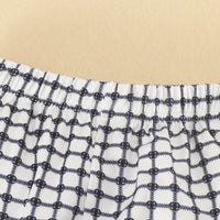 Load image into Gallery viewer, 3 Pieces Set Baby Kid Girls Color-blocking Flower Bow Muslin&amp;Ribbed Print Tops And Checked Ribbon Pants And Headwear Wholesale 220402313
