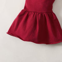 Load image into Gallery viewer, 3 Pieces Set Baby Kid Girls Color-blocking Flower Bow Muslin&amp;Ribbed Print Tops And Checked Ribbon Pants And Headwear Wholesale 220402313
