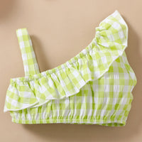 Load image into Gallery viewer, 2 Pieces Set Baby Girls Checked Tops And Bow Skirts Wholesale 220402338
