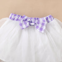 Load image into Gallery viewer, 2 Pieces Set Baby Girls Checked Tops And Bow Skirts Wholesale 220402338
