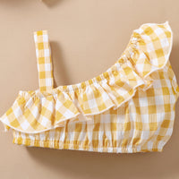 Load image into Gallery viewer, 2 Pieces Set Baby Girls Checked Tops And Bow Skirts Wholesale 220402338
