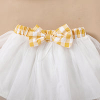Load image into Gallery viewer, 2 Pieces Set Baby Girls Checked Tops And Bow Skirts Wholesale 220402338
